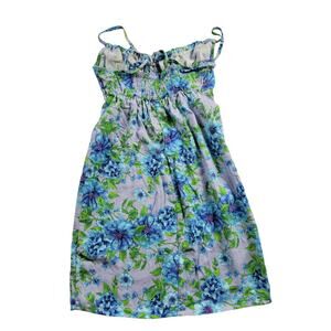 Wild Fable Floral Smocked Mini Dress Blue Purple Green Size XS NWT